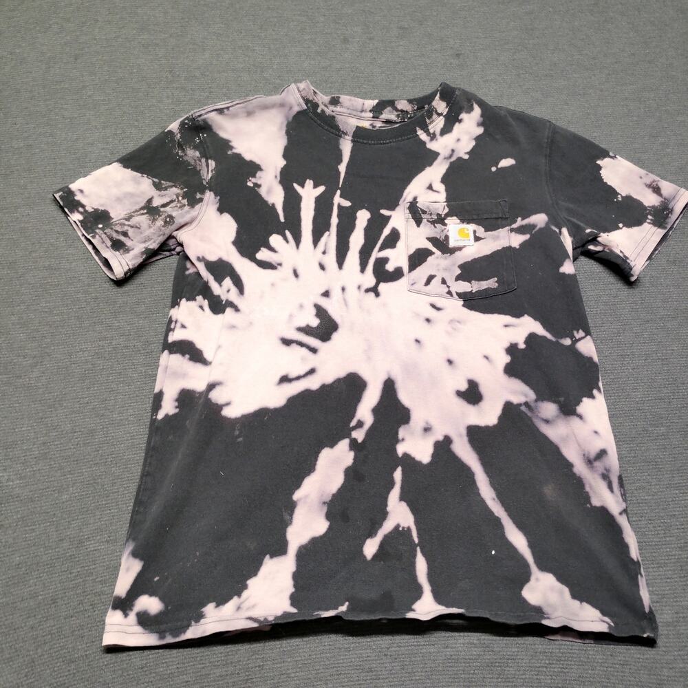 Custom Bleached Carhartt K87 Pocket Tee XS 0/2 Distressed Shirt